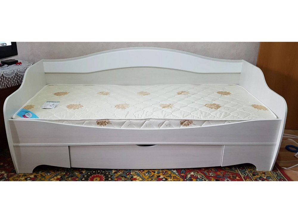 Кровать одинарная с 1 ящиком "Акварель-1" в Артыке - artyk.mebel-nsk.ru - фото