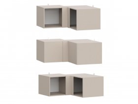 Антресоль (АН50+АН75+планка) Эккервуд (меланж) в Артыке - artyk.mebel-nsk.ru | фото