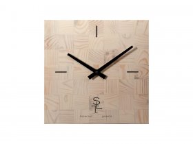 Часы настенные SLT 5196 CHESS WHITE WOOD в Артыке - artyk.mebel-nsk.ru | фото