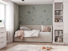 Диван-кровать Бенто (крем) в Артыке - artyk.mebel-nsk.ru | фото