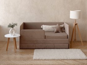 Диван-кровать Happy (капучино) в Артыке - artyk.mebel-nsk.ru | фото