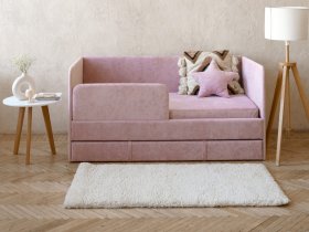 Диван-кровать Happy (розовый) в Артыке - artyk.mebel-nsk.ru | фото
