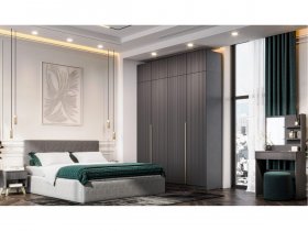 Гардеробная Эккервуд (графит) в Артыке - artyk.mebel-nsk.ru | фото