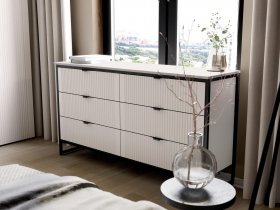 Комод 6 ящиков Нора (персидский жемчуг) в Артыке - artyk.mebel-nsk.ru | фото