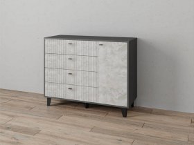 Комод «Катрин-13» (графит/мальта) в Артыке - artyk.mebel-nsk.ru | фото