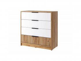 Комод КМ-001 Ивис (дуб крафт золотой/белый) в Артыке - artyk.mebel-nsk.ru | фото