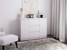 Комод Км011 (белый) в Артыке - artyk.mebel-nsk.ru | фото