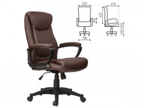 Кресло офисное BRABIX Enter EX-511, коричневое в Артыке - artyk.mebel-nsk.ru | фото