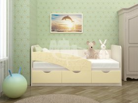 Кровать детская Бабочки 1,6 м в Артыке - artyk.mebel-nsk.ru | фото