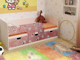 Кровать детская с ящиками 1,86 Минима Hello Kitty в Артыке - artyk.mebel-nsk.ru | фото
