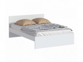 Кровать двуспальная 1,4м Бруклин СБ-3353 (белый) в Артыке - artyk.mebel-nsk.ru | фото