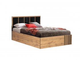 Кровать двуспальная с подъем. мех. 1,6 м Либерти 51.20 в Артыке - artyk.mebel-nsk.ru | фото