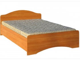 Кровать двуспальная 1,6м-1 (круглая спинка) в Артыке - artyk.mebel-nsk.ru | фото