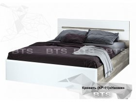 Кровать двуспальная 1,6 м  Наоми КР-11 в Артыке - artyk.mebel-nsk.ru | фото