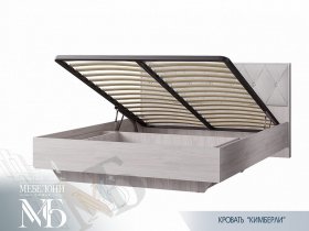 Кровать двуспальная с подъем. мех. 1,6 м  Кимберли КР-13 в Артыке - artyk.mebel-nsk.ru | фото