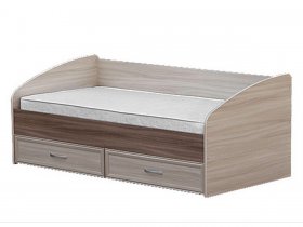 Кровать односпальная с ящиками 0,9 м-1 в Артыке - artyk.mebel-nsk.ru | фото
