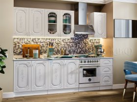 Кухонный гарнитур Лиза-2 (белый) в Артыке - artyk.mebel-nsk.ru | фото
