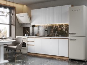 Кухонный гарнитур Ника 2,0 м (белый) в Артыке - artyk.mebel-nsk.ru | фото