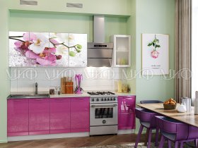 Кухонный гарнитур Орхидея (сиреневый) в Артыке - artyk.mebel-nsk.ru | фото