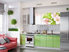 Кухонный гарнитур Яблоневый цвет в Артыке - artyk.mebel-nsk.ru | фото