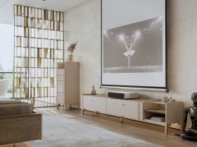 Модульная гостиная Одетта (дуб эндгрей/меланж) в Артыке - artyk.mebel-nsk.ru | фото