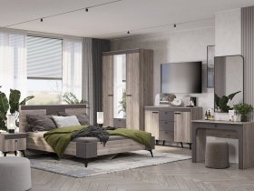 Модульная спальня Кассандра (дуб смоки/MF14) в Артыке - artyk.mebel-nsk.ru | фото