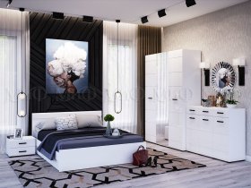 Модульная спальня Нэнси NEW в Артыке - artyk.mebel-nsk.ru | фото