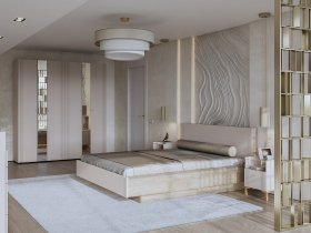 Модульная спальня Одетта (дуб эндгрей/меланж) в Артыке - artyk.mebel-nsk.ru | фото