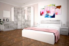 Модульная спальня Сорренто в Артыке - artyk.mebel-nsk.ru | фото