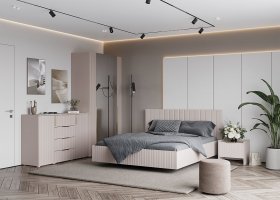 Модульная спальня «Тефия» (тефия/софт сантьяго) в Артыке - artyk.mebel-nsk.ru | фото