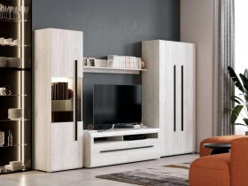 Модульная стенка Ницца (дуб витенберг) в Артыке - artyk.mebel-nsk.ru | фото