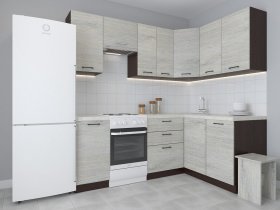 Модульная угловая кухня 1,4м*2,1м Лада (пикард) в Артыке - artyk.mebel-nsk.ru | фото