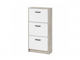 Обувница ОБ-3 Вега (дуб крафт серый/белый) в Артыке - artyk.mebel-nsk.ru | фото