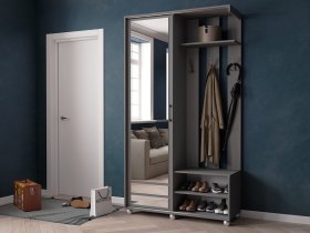 Прихожая «Ларго-2» (графит серый) в Артыке - artyk.mebel-nsk.ru | фото
