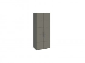 Шкаф для одежды с 2 дверями Наоми (джут/фон серый) СМ-208.07.03 в Артыке - artyk.mebel-nsk.ru | фото