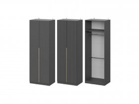 Шкаф ШК-75 Эккервуд (графит) в Артыке - artyk.mebel-nsk.ru | фото