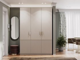 Шкаф трехстворчатый Эккервуд (Нью) (меланж) в Артыке - artyk.mebel-nsk.ru | фото