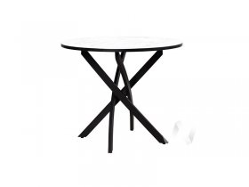 Стол обеденный Лион (мрамор белый/черный) в Артыке - artyk.mebel-nsk.ru | фото