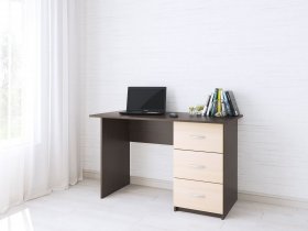 Стол письменный Сити-1 (венге/дуб молочный) в Артыке - artyk.mebel-nsk.ru | фото