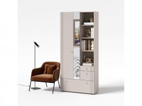 Вешалка с зеркалом ВШ1 Одетта (дуб эндгрей/меланж) в Артыке - artyk.mebel-nsk.ru | фото